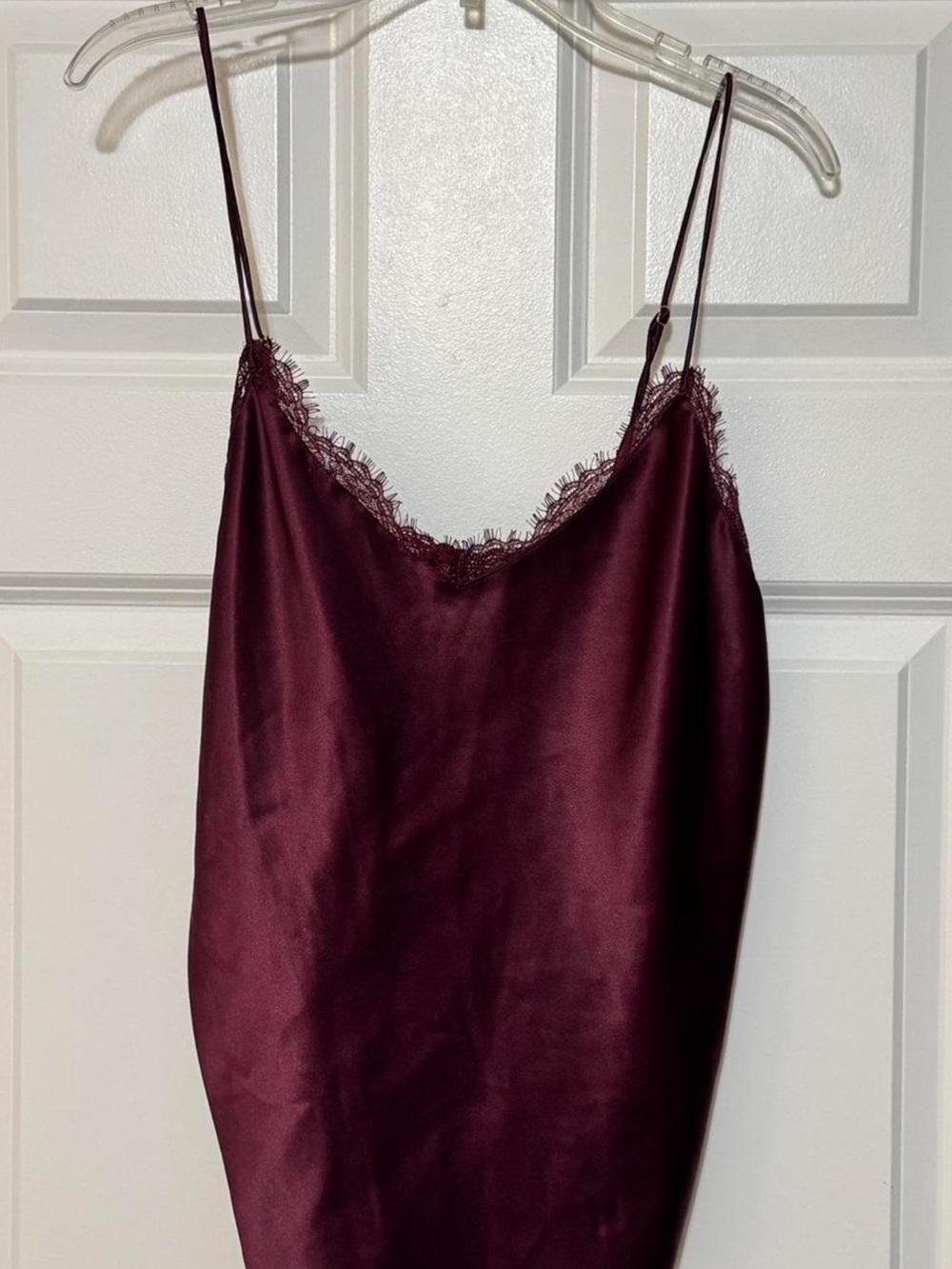 Victoria's Secret Lace Cami — Wine Red